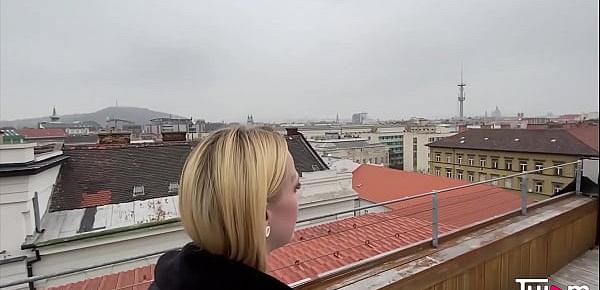  Hot blonde slut Chrystal Sinn visited Budapest for a good hardcore fucking